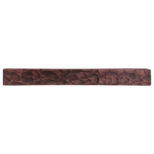 Dogberry Collections Rough Hewn 72 in. x 5.5 in. Mahogany Mantel