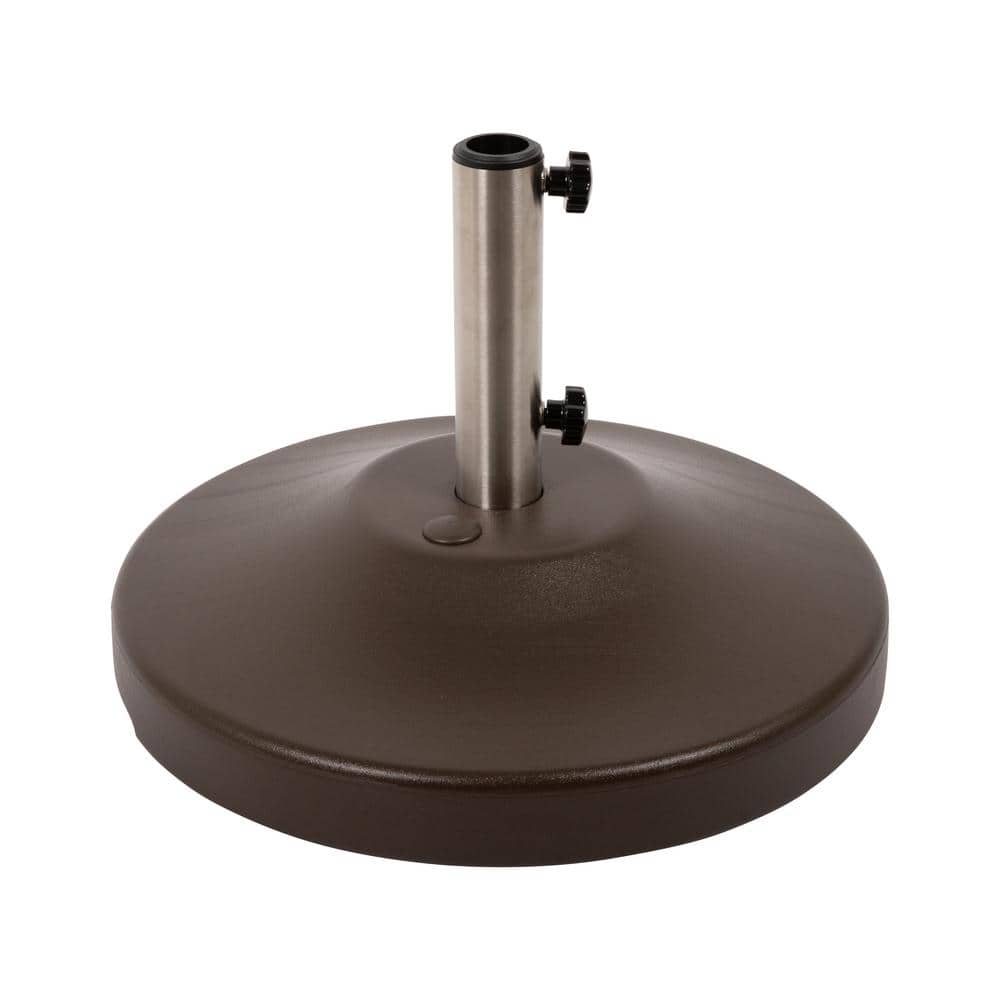 international concepts bronze patio umbrella base AKZ Plus 11' Cantilever - Frame & Taupe Canopy Base stem fits umbrella poles up to 1.5 Treasure Garden 50 lb Classic