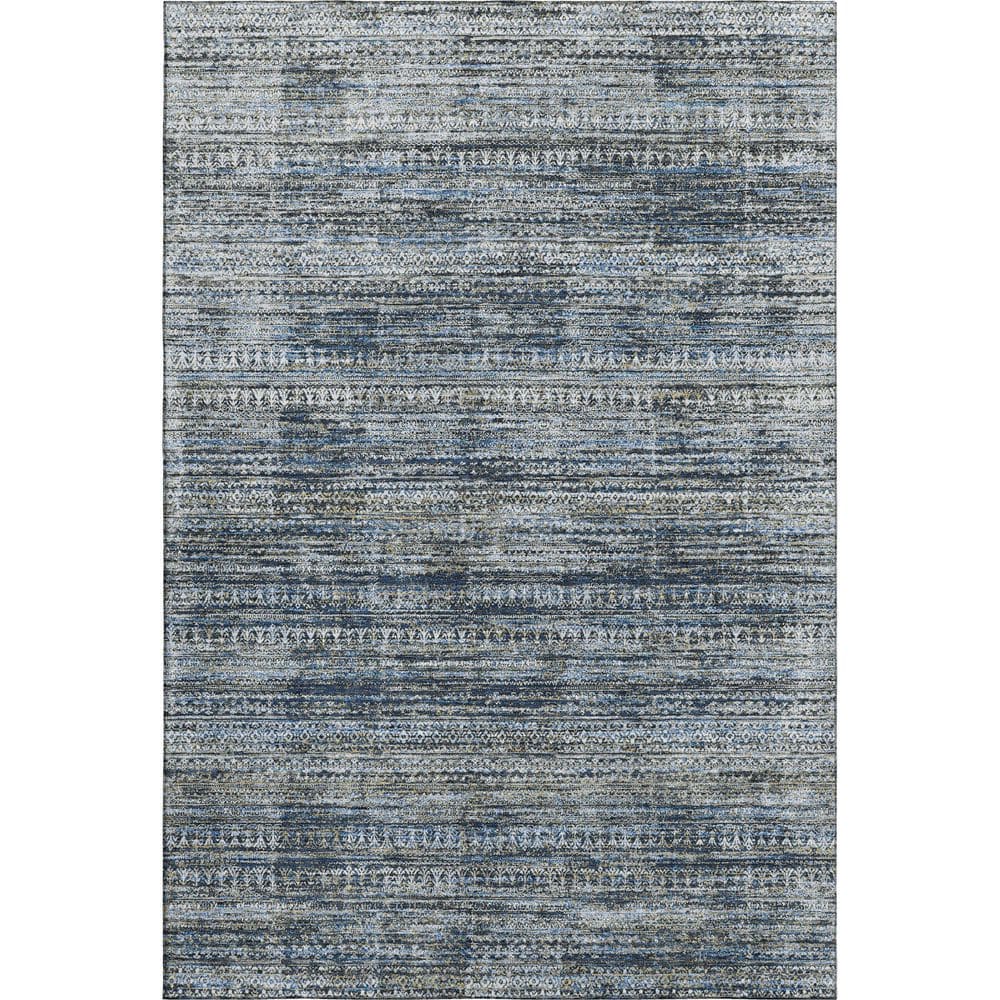Mayfield Premium Machine Washable Abstract AMF1971 Denim 3 ft. x 5 ft. Area Rug price history on PriceWatchPro