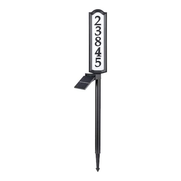 Whitehall Products Solar Solutions 40.5 in. x 4.75 in. Aurora Solar LED Address Post