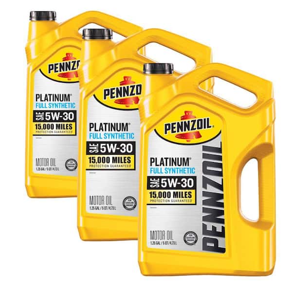 Pennzoil Platinum SAE 5W-30 Full Synthetic Motor Oil 5 qt. (Case