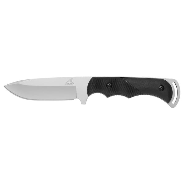 Gerber 3.7 in. Carbon Steel Clip Point Straight Edge Knife