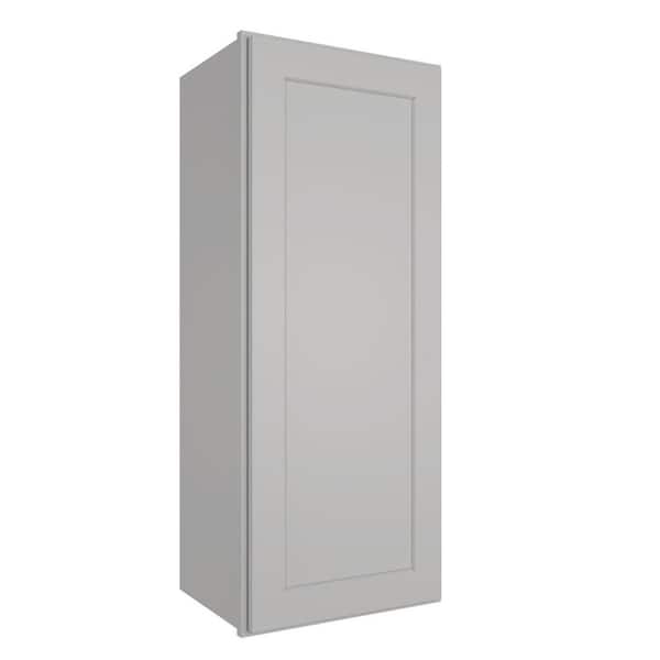 9 in. W x 12 in D x 42 in. H in. Shaker Dove Plywood Ready to Assemble Kitchen Wall Cabinet with Doors and Shelves