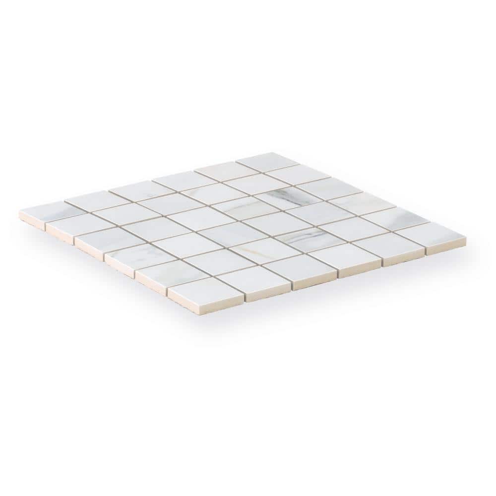 Splendor Matte White Porcelain Mosaic Tile Sheet