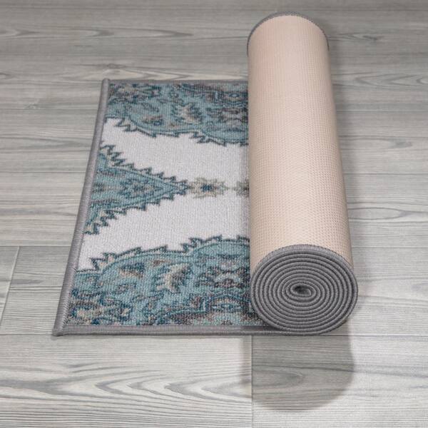 Off White Rectangle Area Rug Carpet - REVER LAVIE
