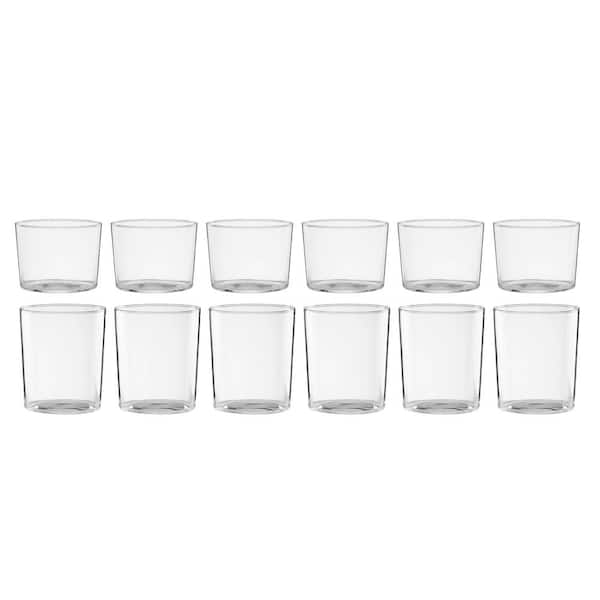 Stackable 10 oz. Glass Tall Double Old Fashioned Whiskey Glass (Set of 12)