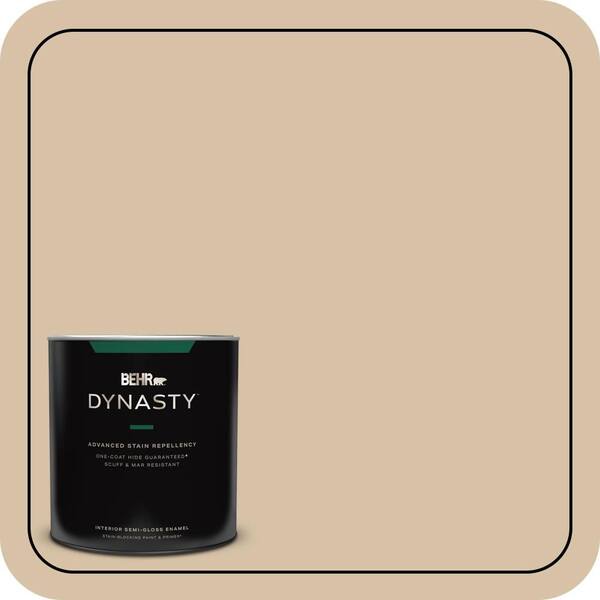 1 qt. #HDC-CT-06 Country Linens One-Coat Hide Semi-Gloss Enamel Interior Stain-Blocking Paint & Primer