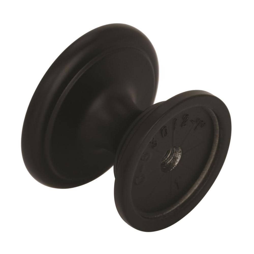 Matte Black Round Cabinet Knob Multipack, 1-1/4 inch Diameter