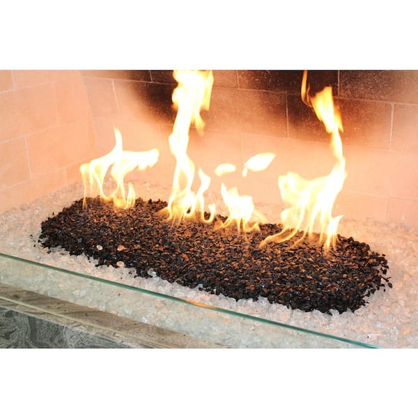 Crystal Tempered Reflective Fire Glass, Exotic Glass For Fire Pits
