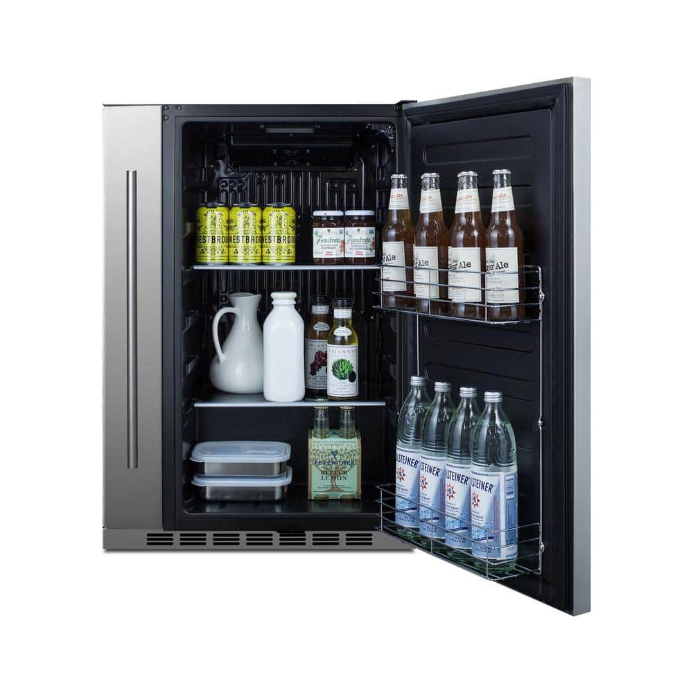 24" Stainless Steel Undercounter Smart Mini Refrigerator