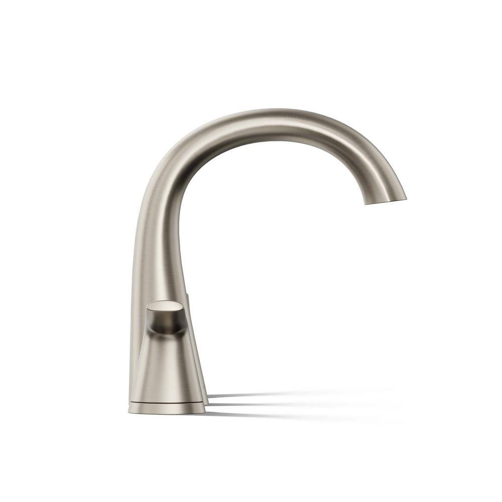 Easmor 8 in. Brushed Nickel Double Handle Bathroom Faucet