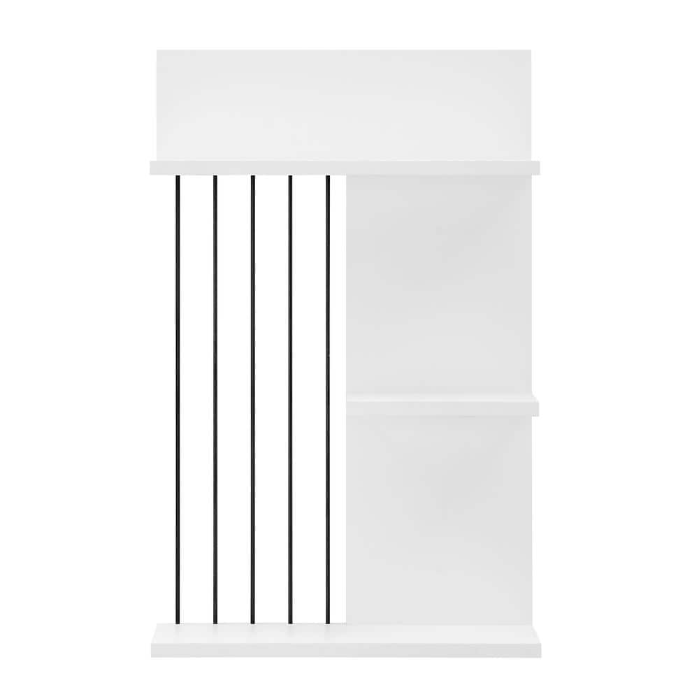 Style Selections 22.95-in x 64.25-in x 7.32-in White 3-Shelf Over