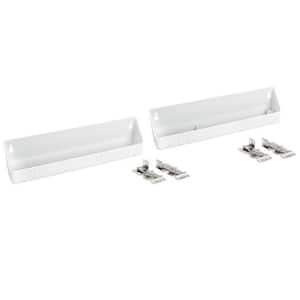 Rev-A-Shelf 11 in. White Polymer LD Tip-Out Accessory Tray