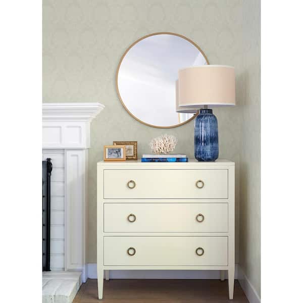 Renatta Cream Damask Wallpaper Sample