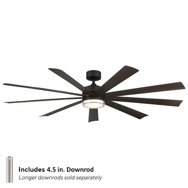 Wynd XL 72 in. Smart Indoor/Outdoor Ceiling Fan Bronze with 3000K LED and Remote Control