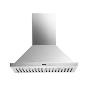 30 in. Convertible Wall-Mounted Range Hood in Stainless Steel