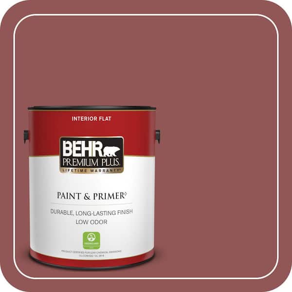 BEHR PREMIUM PLUS 1 gal. #MQ1-16 Carpe Diem Flat Low Odor Interior Paint & Primer