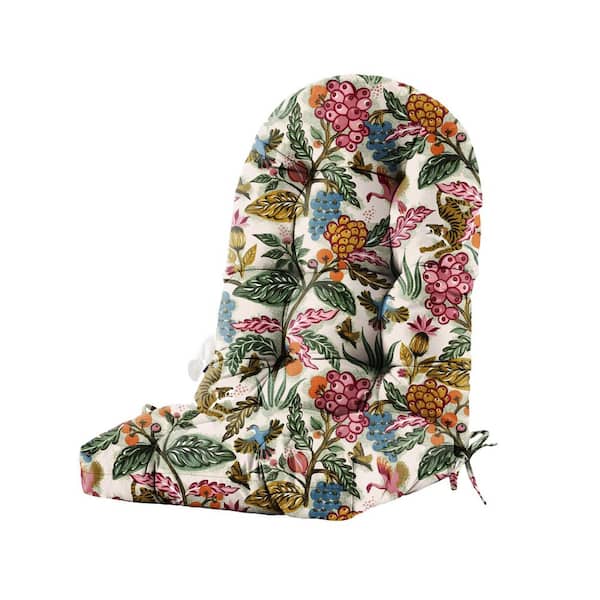 Patio Chair Cushion for Adirondack High Back Tufted Seat Chair Cushion Outdoor 48 in. x 21 in. x 4 in. Floral