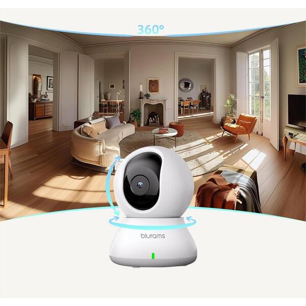blurams 2K Wired Plug-in Smart Indoor Security Camera with 5GHz