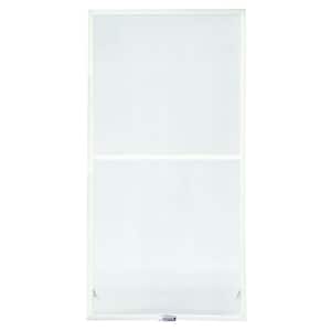 27-7/8 in. x 50-27/32 in. 400 and 200 Series White Aluminum Double-Hung Window TruScene Insect Screen