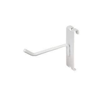 4 in. White Gridwall Hooks for Grid Panel Display (50-Box)
