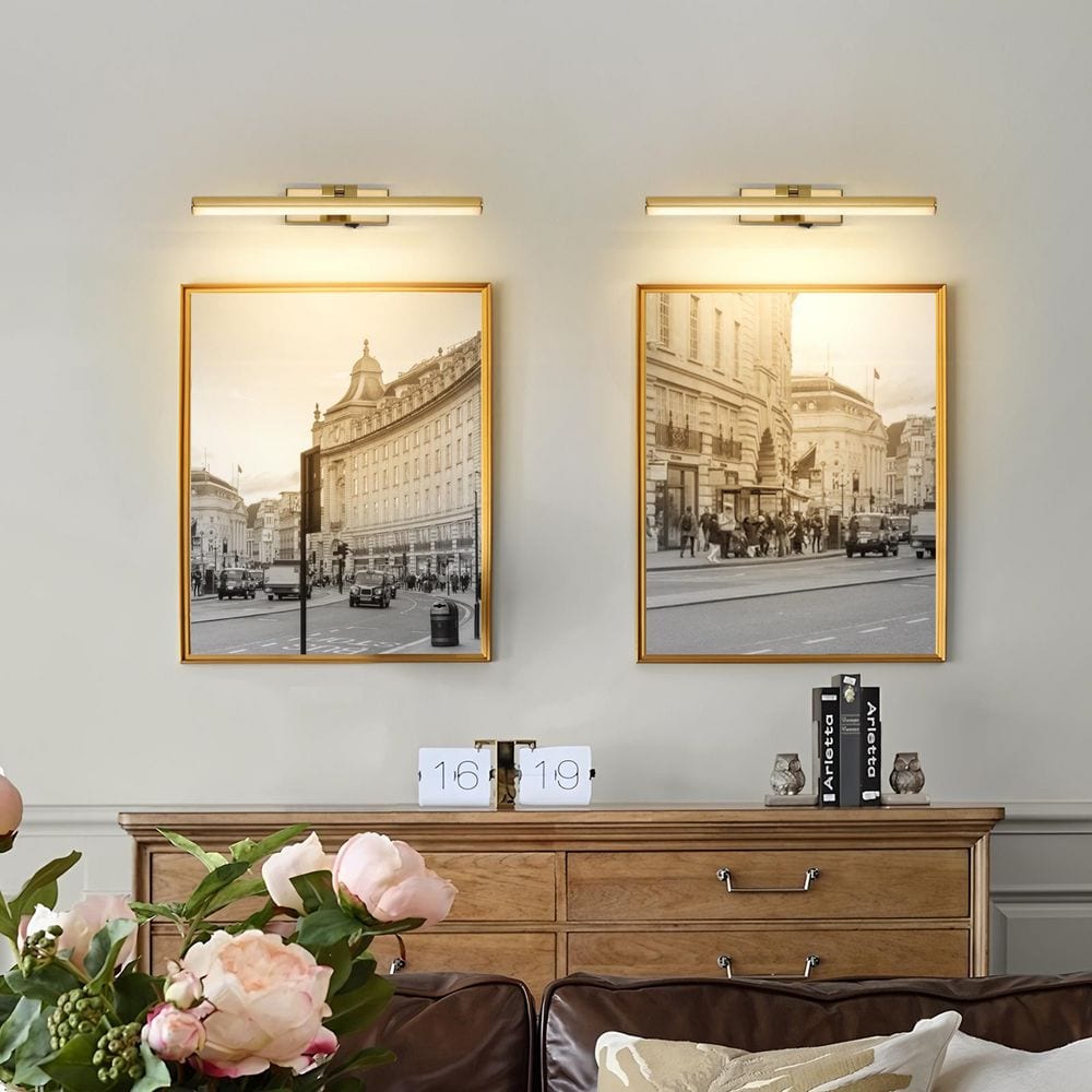 15.75 in Dimmable LED Picture Light with Remote Control and Swivel, Brass Artwork Lighting for Walls price history on PriceWatchPro