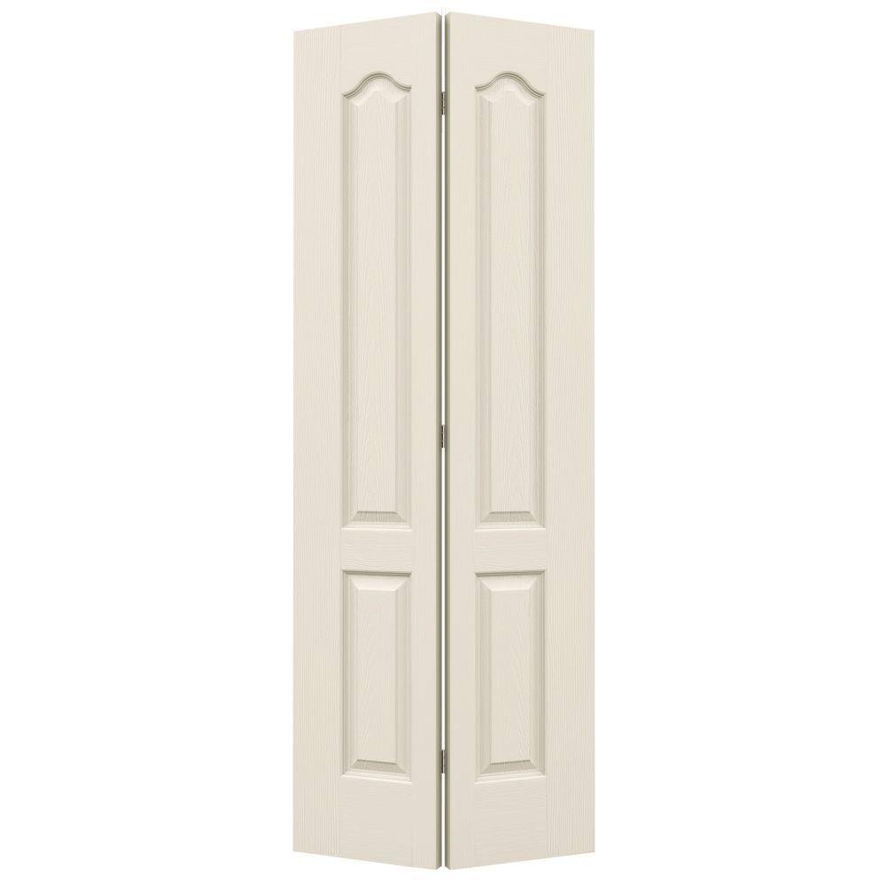 JELD-WEN 24 in. x 80 in. Camden Primed Textured Molded Composite Closet ...