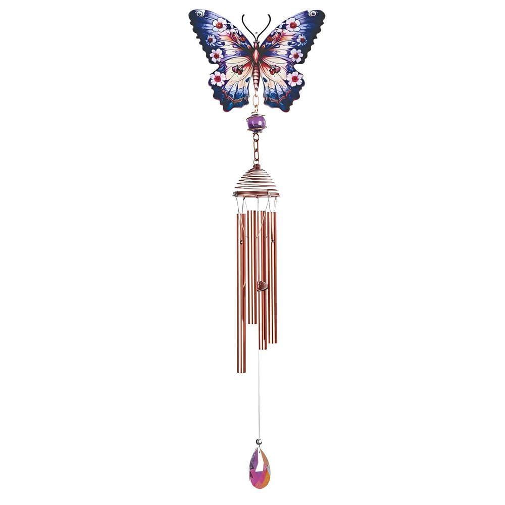 ‪‪❤︎‬ ‪✝︎ FC Design 23Long Butterfly-Flower Wind Chime GSC9932272 - The Home