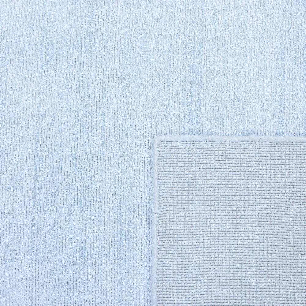 Milo Hand Loomed Blue Stripe 10' x 14' Viscose Area Rug