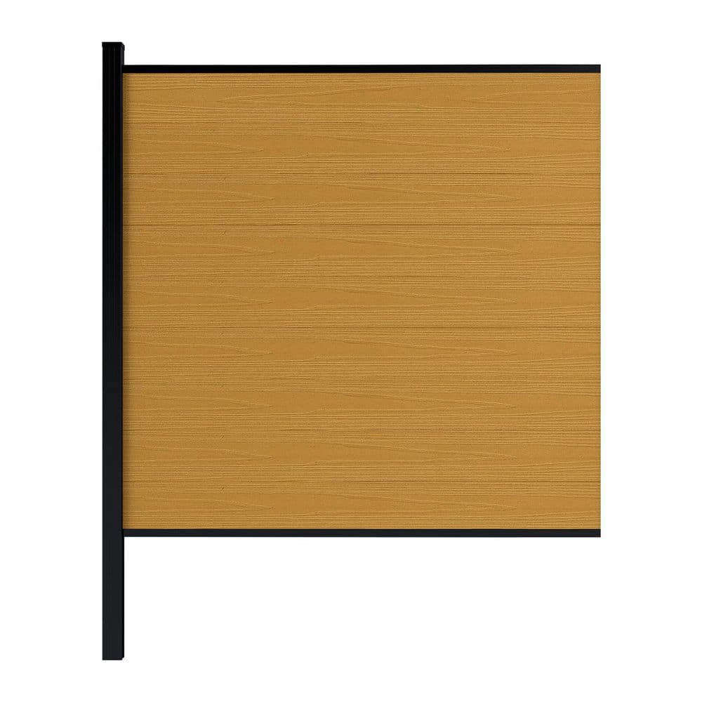 5.5 ft. H x 6 ft. W Teak Composite Privacy Fence Panel Kit with 1 7.5 ft. H Aluminum In-Ground Post price history on PriceWatchPro