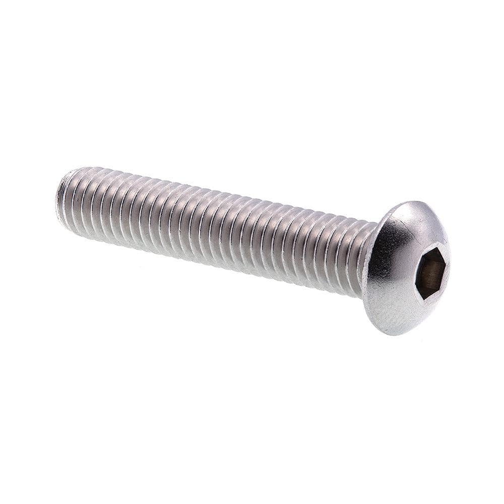 Everbilt 3/8 in.-16 x 1 in. Hex Button Head Stainless Steel Socket Cap  Screw 827768 - The Home Depot