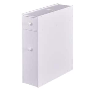 19 in. W x 23 in. H x 6.5 in. D White MDF Over-the-Toilet Storage Space Saver