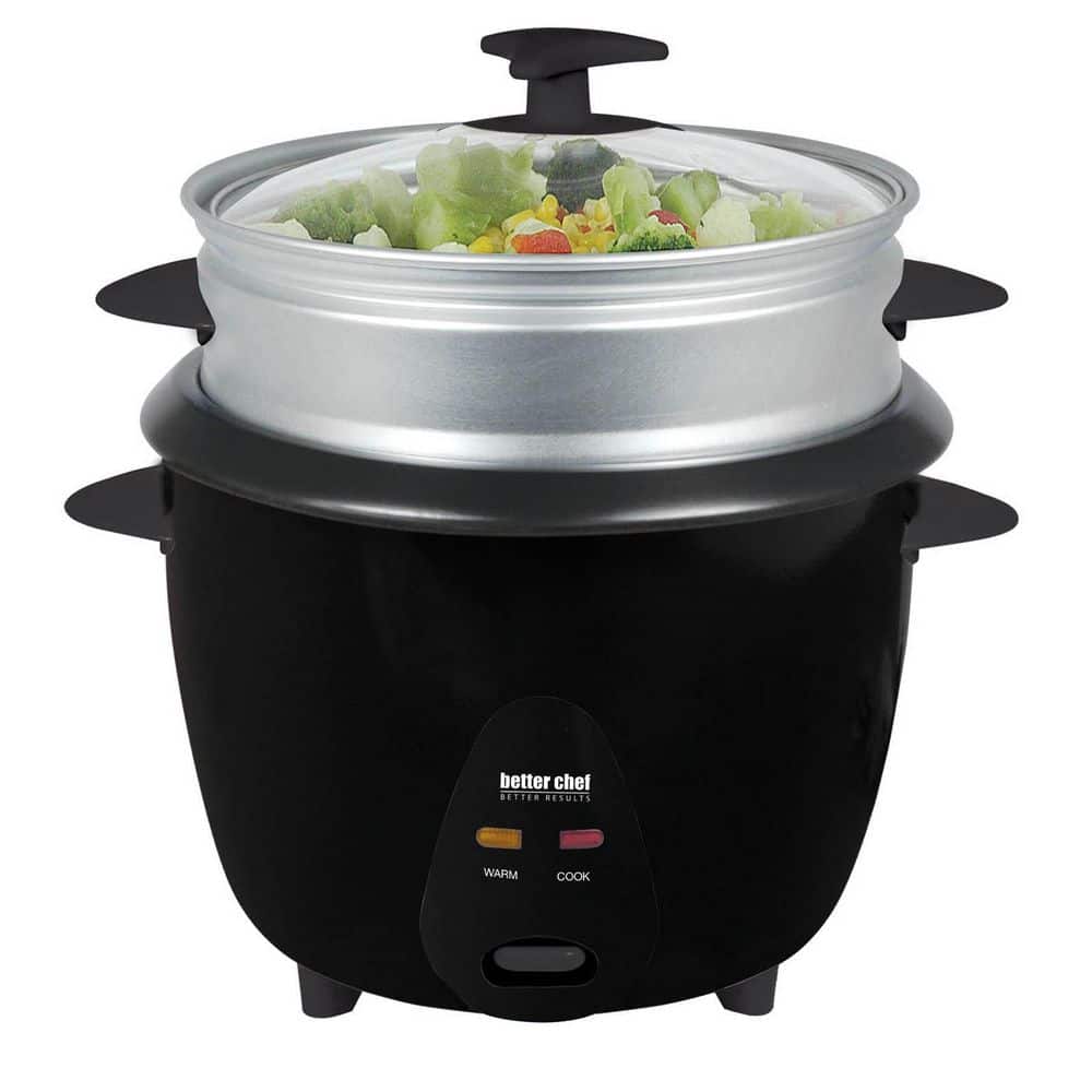 5 Cup Rice Cooker with Food Steamer Attachment in Black price history on PriceWatchPro