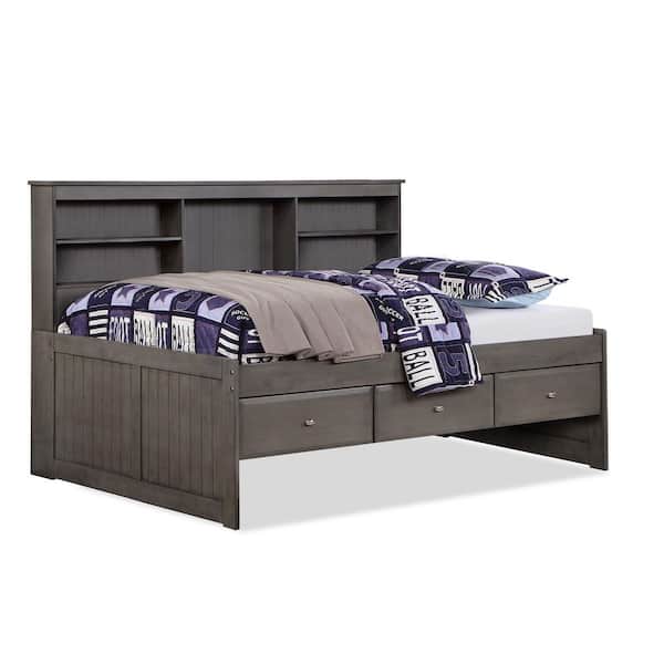 Crayna Dark Gray Full Daybed with Trundle