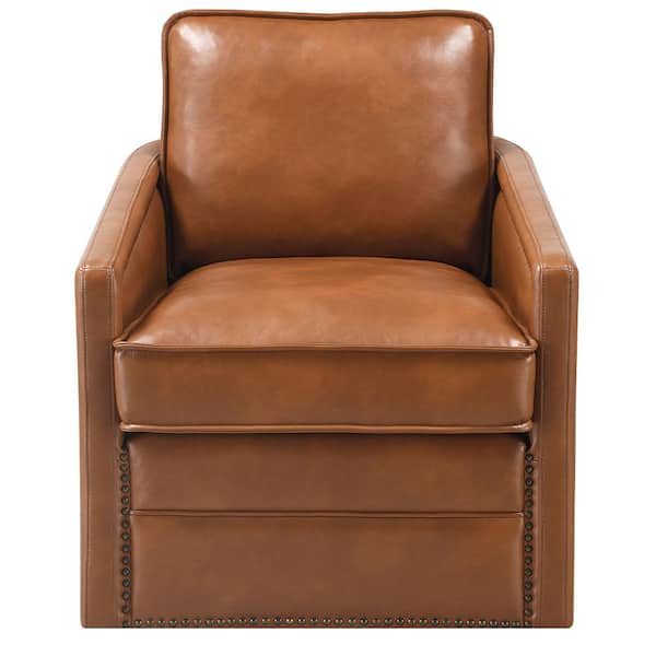 最も優遇の Acme Furniture Rocha Brown Leather Aire Leather Arm Chair 椅子