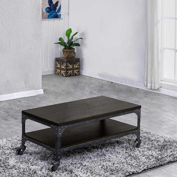 Best Quality Furniture Rafael 22 in. Rectangle MDF Wood Coffee Table