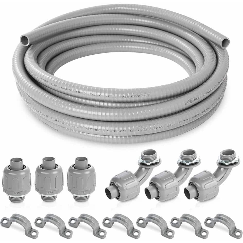 1/2 in. x 25 ft. Non Metallic Flexible Electrical Conduit Liquid Tight with