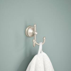 Mylan Multi-Purpose Towel Hook Bath Hardware Accessory in Brushed Nickel