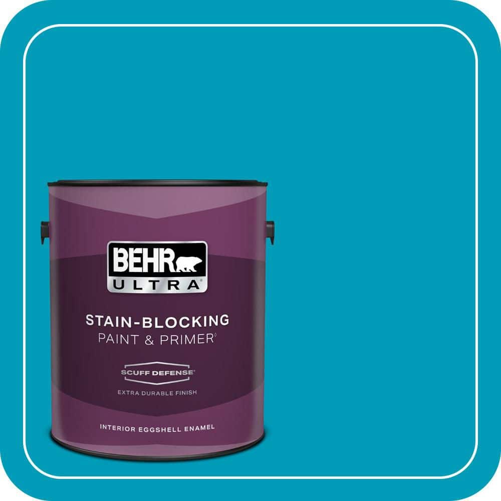 1 gal. #520B-6 Brilliant Sea Extra Durable Eggshell Enamel Interior Paint & Primer price history on PriceWatchPro