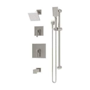 Duro Hydro Mersion Tub and Shower Trim Kit with 2-Handles and Hand Spray (Valve Not Included)