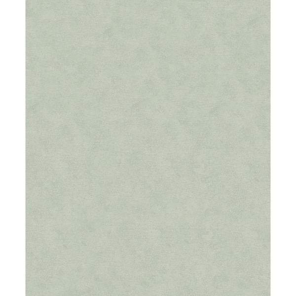 Unbranded Flora Collection Green Plain Texture Pearlescent Finish Non-Pasted Vinyl on Non-woven Wallpaper Roll