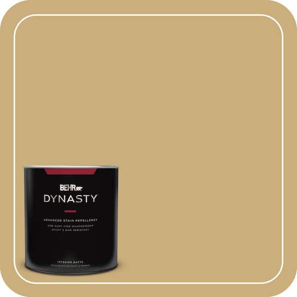 BEHR DYNASTY 1 qt. #PPU6-16 Cup of Tea Matte Interior Stain-Blocking Paint and Primer