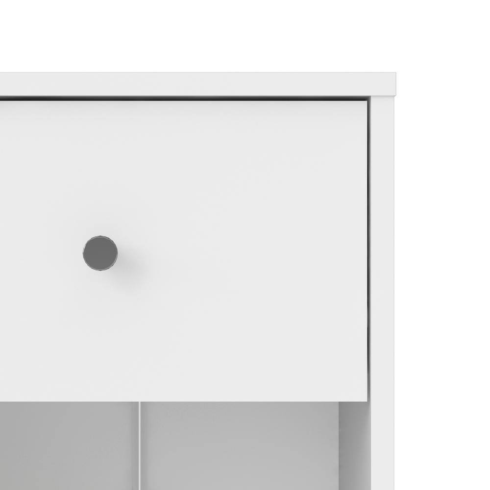 Scandinavian White Compact Nightstand with Eco-Friendly Design