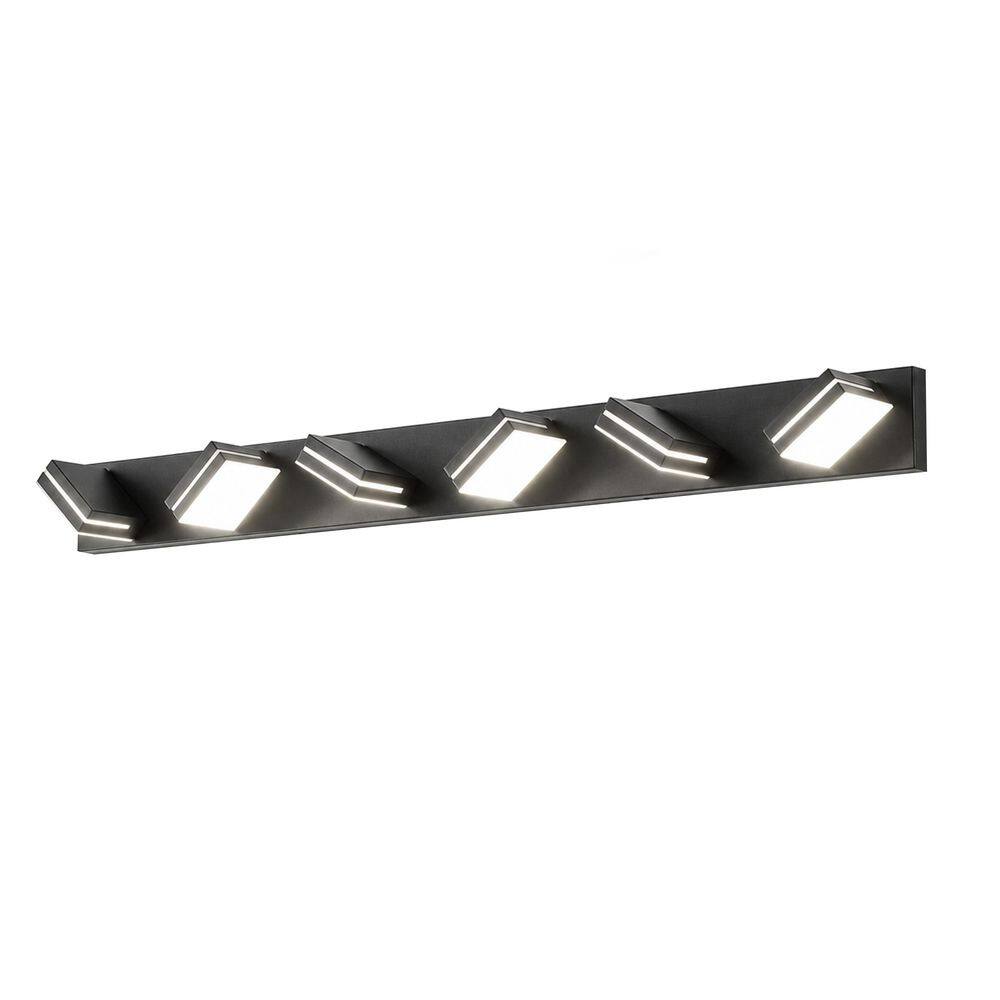 47.2 in. 6-Light Black Modern LED Bathroom Vanity Light, Minimalist Wall Mount Fixture Above Mirror price history on PriceWatchPro