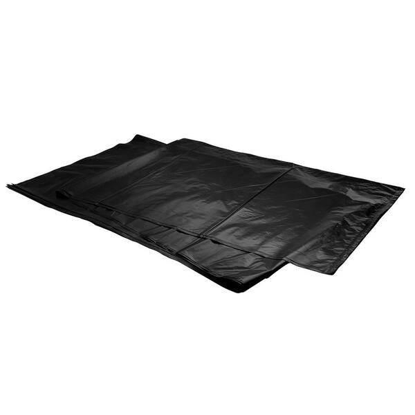 PlasticMill 100-Gallons Black Outdoor Plastic Lawn and Leaf Trash Bag  (40-Count)