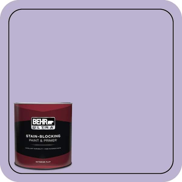 BEHR ULTRA 1 qt. #M560-3 Grape Hyacinth Flat Exterior Paint & Primer