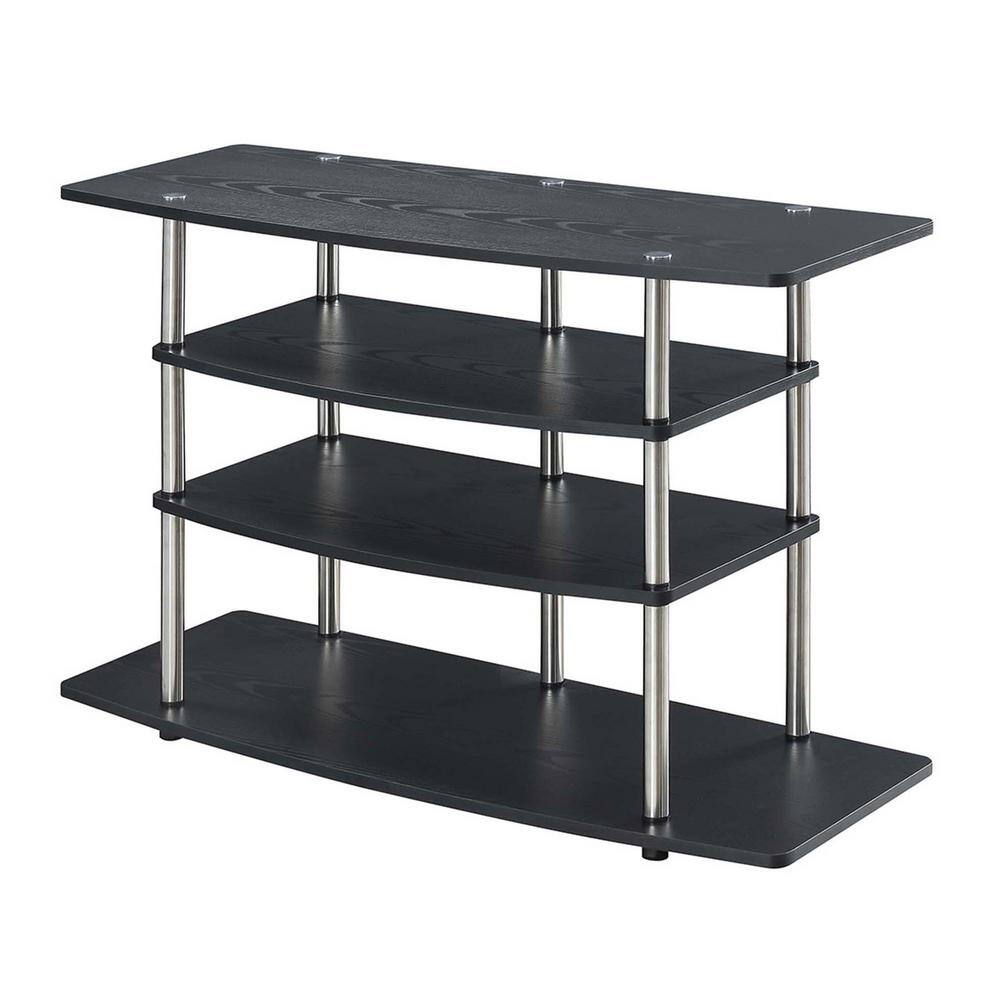 Designs2Go Highboy 42 in. Black TV Stand Fits up to 43 in. TV