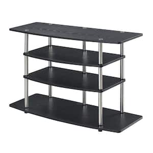 Designs2Go Highboy 42 in. Black TV Stand Fits up to 43 in. TV