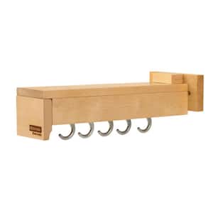 Maple Pull Out Organizer Hooks with Ball Bearing Slide System