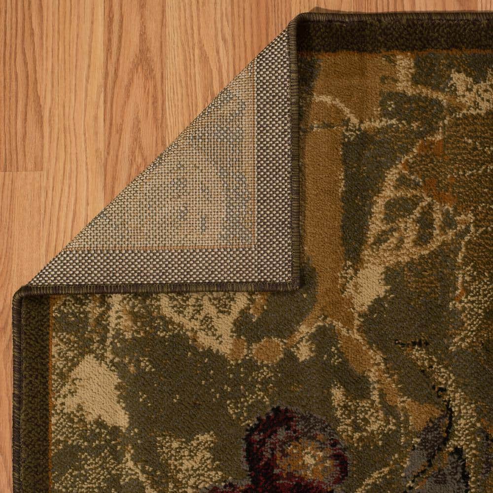 Vineyard Green Rectangular Polypropylene Area Rug